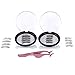 Magnetic Eyelashes,Reusable Full Eye 3 Magnet Lashes No Glue 3D Half Eye Dual Magnetic Lashes, 0.2mm Ultra Light Weight False Lashes with Natural Look Magnet Eyelashes with Tweezers(2 Sets)