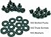 Black Chicago Screw - Thru Hole Binding Post Kit 1/8, 1/4, 3/8, 1/2 Inch Machine Screw Fasteners + Rubber Washers, QuickClipPro Kydex Leather Holster Sheath (1/4