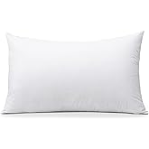 OTOSTAR Throw Pillow Insert, 12 x 20 Cushion Inner Soft Fluffy Plump Stuffer Cushion Pad White Decorative Pillow Insert