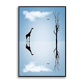 Framed Canvas Wall Art for Living Room, Bedroom Sky Canvas Prints for Modern Home Decoration Ready to Hang - 16"x24" inches