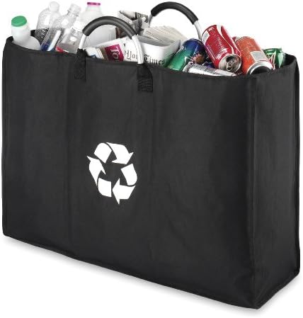 Whitmor Aluminum Deal with Triple Recycle Sorter Black