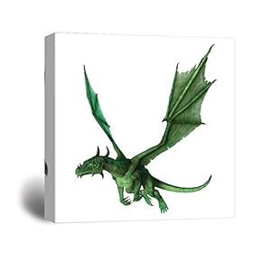 Wall26-Canvas Wall Art-Dragon Wings-Giclee Painting Wall Bedroom Living House Decoration Home Art - 12x12 inches