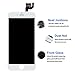 Screen Replacement Compatible with iPhone 6s Plus Full Assembly - LCD 3D Touch Display Digitizer with Sensors and Front Camera, Fit Compatible with iPhone 6s Plus (White)
