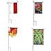 SPORT BEATS Garden Flag Stand Pole Holder with Garden Flag Stopper and Anti-Wind Clip 36.6