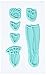 Prima Marketing Julie Nutting Mixed Media Cling Rubber Stamps, Footwear Accessories