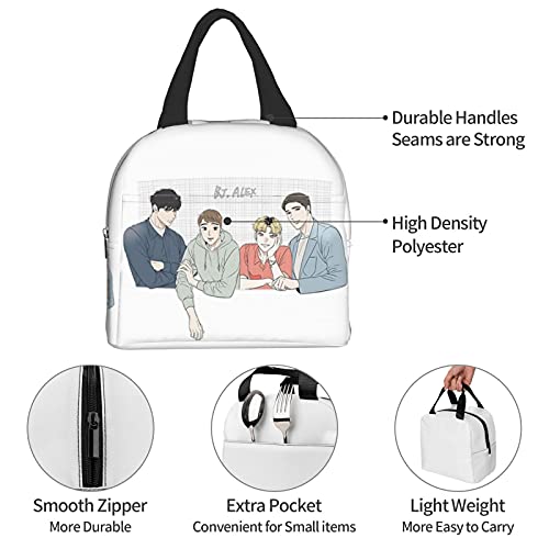 Bj Alex Group Photo Lunch Bag Tote Anime Container For Women Box