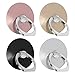 SKYPIA 4 Pack Clear Cell Phone Ring Holder Transparent Finger Grip Loop Kickstand 360 Degree Rotation Finger Ring Stand