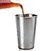 Bruntmor, 16oz 18/8 Stainless Steel Stackable Drinking Pint Cups, Set of 5