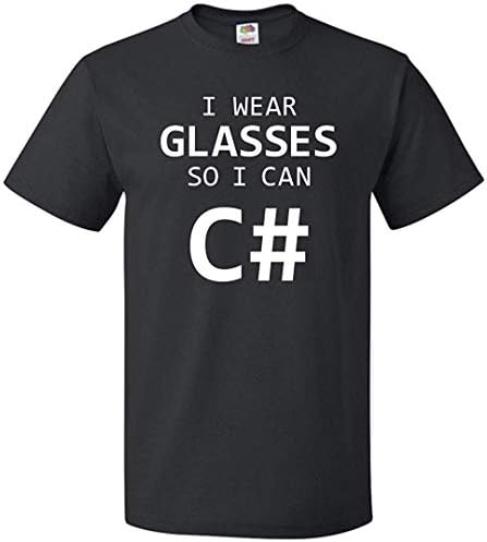I Wear Glasses So I Can C# Funny Computer Programmer Unisex T-Shirt