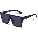 Woeoe Trendy Sunglasses Vintage Oversized Square Sun Glasses for Women