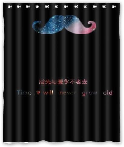 Time and Love Never Grow Old Shower Curtain 60 Inches By 72 Inches