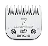Andis Carbon Infused Steel UltraEdge Dog Clipper Blade, Size-7 Skip Tooth, 1/8-Inch Cut Length (64080)