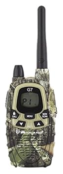 Midland C1090.03 G7Pro Tarnfarbe PMR-LPD Funksystem mit Steckerlader/4x Akku (1800mAh)