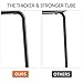 Yaheetech 17.3in Height Portable Plastic Stools Backless Round Top Kitchen Home, Garden & Living Pack of 5 Black
