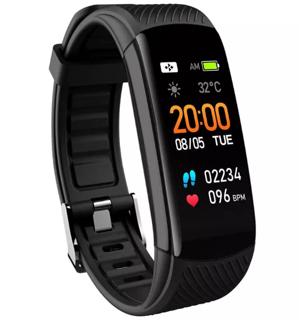 Nuband Flash Pro Fitness Tracker - Black (Renewed)