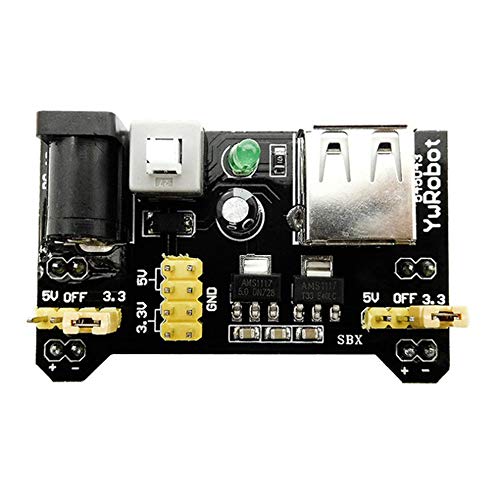 Loweryeah 830 MB-102 Tie Points Solderless Breadboard Kit + 3.3V 5V Power Supply Module +65pcs Flexible Jumper Cables Wires - Thumbnail 2