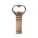 CHUYI Vintage Metal Love Knot Key Shape 32GB USB 2.0 Flash Drive Pen Drive Memory Stick USB Stick Cute Thumb Drive Gift