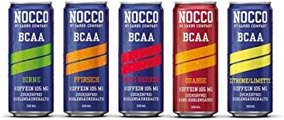 NOCCO BCAA Drink Variety Pack of 5 PLus Deposit – No Carbs Company Fitness Drink