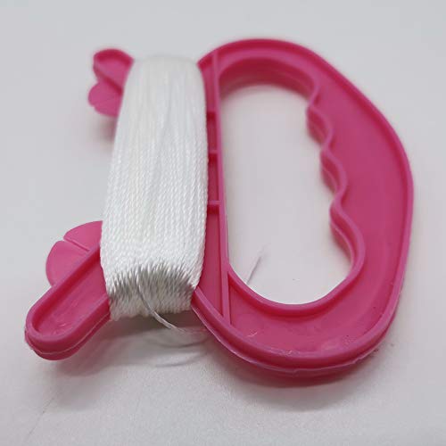 Xinlinke Kite String Spool 100ft Kids Mini Kite Line Flying Accessories with Pink Reel Winder Grip Handle 10pcs - Thumbnail 4