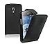 Membrane - Black Leather Vertical Case for Samsung Galaxy S Duos 2 (GT-S7582) - Flip Phone Cover