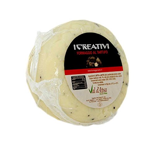 Original italienischer Caciotta tartufo Pecorino mit Trüffel ca 400gr – Bild 3