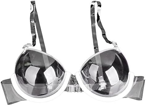 starlit Transparent Plastic 3/4 Cup Clear Adjustable Strap Invisible Bra Women's Sexy Underwear