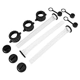 Zerone Gas Can Spout,Replacement Stop Flow Spout Gas Can Spout Fuel Container Spout Gasket Stopper Screw Cap Collar Rear Vent Cap (3 Set)