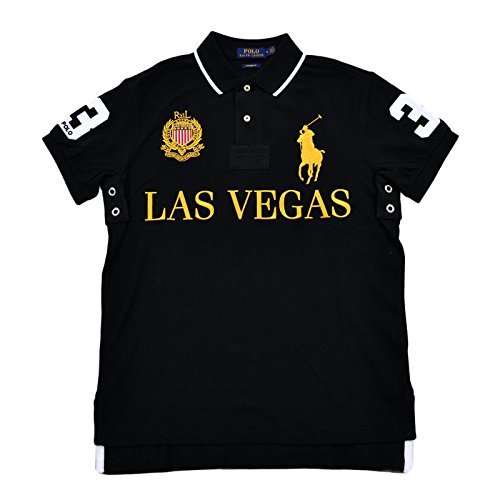 極美品✨POLO RALPH LAUREN LAS VEGAS 3 2XL Polo Ralph Lauren Mens Custom Fit City Polo Shirt (XXL