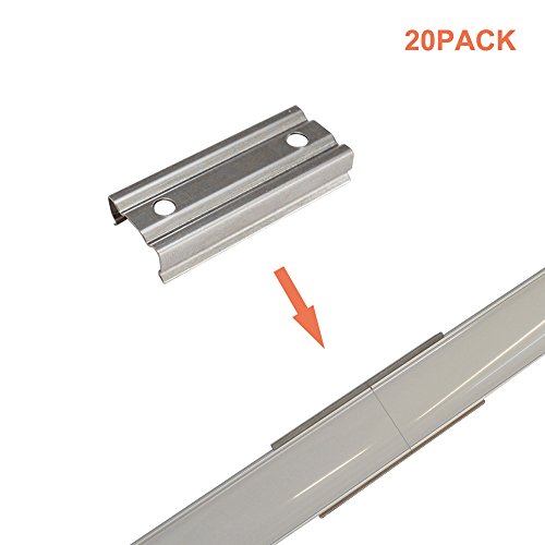 Hunhun 20 Pack Extension Connectors for Hunhun U Shape LED Aluminum Channel System(U channel type) - Thumbnail 7