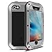 Feitenn iPhone 6s Waterproof case, Armor Aluminum Metal Carbon Fiber Gorilla Glass Heavy Duty Shockproof Protection Case for iPhone 6/iPhone 6s (Sliver)