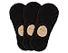 SKINISOX - Men’s No-Show Socks | Premium Cotton| Non-Slip | SkiniBARE Series (XL / Shoe Size 9 ~ 10, Black 3pk)