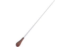Music Conductor Baton, Wood Handle Music Baton, Wood and FRP Conducting Baton for Band Leader Musical Accessories