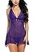 Avidlove Women See-through Halter Lingerie Outfits Bowknot Chemise Sexy Back Cross Babydoll