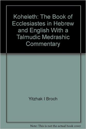 Amazoncom Koheleth The Book Of Ecclesiastes In Hebrew And - 