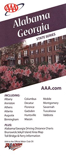 AAA Alabama & Georgia State Series 2008: Albany, Anniston, Athens, Atlanta, Augusta, Birmingham, Columbus, Decatur, Florence, Gadsden, Huntsville, Macon, Mobile, Montgomery, Savannah, Tuscaloosa, Valdosta, Alabama & Georgia Driving Distance Charts, (Brunswick & Jekyll Island Area Map, Toll Bridge & Ferry Information, Talladega Superspeedway, 1107209511508)