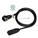 Nekteck [UL Listed] Power Strip Extension Cord [2 Pack] 360 Degree Rotating Angled Flat Plug with 3 Electrical Power Outlets 16AWG Power Cord Cable 8 feet 3 Prong Grounded Wire