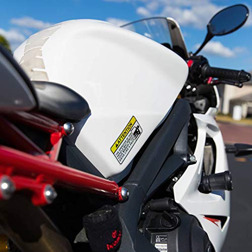 Funny Attention Sticker for Motorcycles, Riders and Gifts - The Operator of This Vehicle May Remove Your Mirror If You Drive Like A Prck (2 Pack) - Thumbnail 2