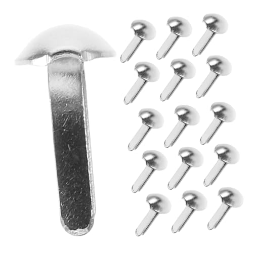 Veemoon 100pcs Shadow Puppet Making Kit Iron Brads Double Leg Pins for Boys and Girls DIY Puppet Supplies Craft Brads for Decorative Projects