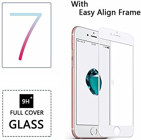 Iphone7 Screen Protector By Dyvee Iphone7 Plus 3D All Cover Tempered Glass Film (Iphone7 White)