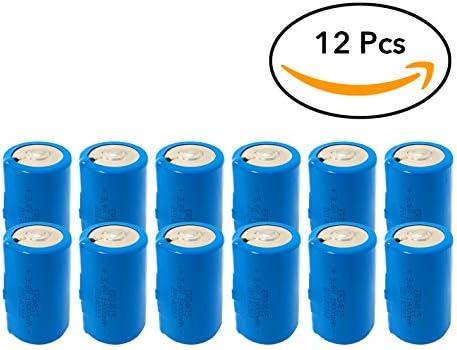 3.6V D Cell 19000mAh ER34615 Li-Socl2 Lithium Battery, 19 Ah D Size (12 pcs)