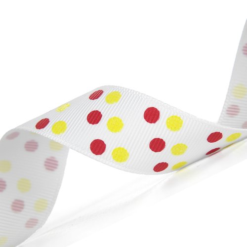 Morex Ribbon Dazzle Dots Glitter Grosgrain Ribbon, 7/8-Inch by 20-Yard Spool, R…