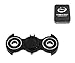 heytech Fidget Spinner Fidget Toy Bat Style EDC High Speed Ceramic Bearing ADHD Toy Autism Toy(Black)