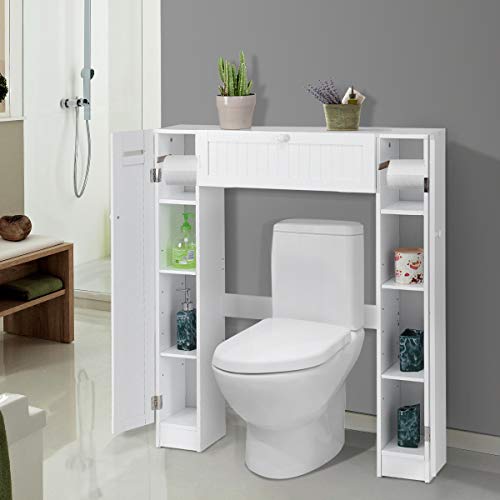 Giantex Over The Toilet Storage With 2 Doors And Adjustable