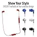 Panasonic Bluetooth Earbud Headphones with Microphone, Call/Volume Controller and Quick Charge Function - RP-HJE120B-R - in-Ear Headphones (Red)