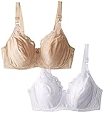 Hanes Women's Lace Trim Underwire Bra (Pack of 2)