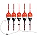 thkfish Fishing Floats and Bobbers Balsa Wood Floats Spring Bobbers with Lead Oval Stick Floats Slip Bobbers for Crappie Panfish Walleyes (1