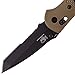 Benchmade - Griptilian 553 Knife, Tanto Blade, Serrated Edge, Coated Finish, Sand Handle