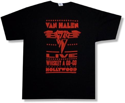 Van Halen "Whiskey A Go-Go" Black T-Shirt New Adult