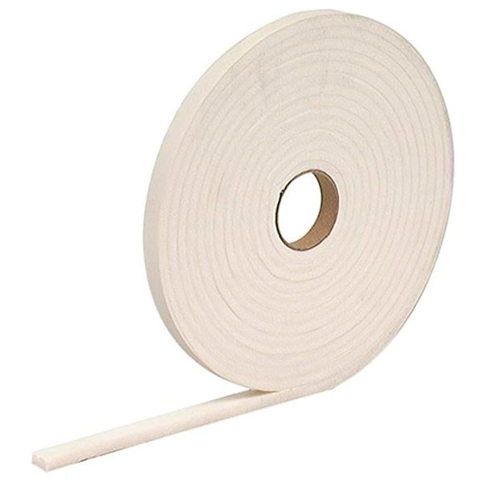 Merriway BH04940 (2 Pcs) StormSeal Door & Window Draught Excluder Weatherstrip, Self Adhesive High Density Rubber Foam, 10 Metres (32.1/2 foot) - White (Pack of 2 x 5 Metres)