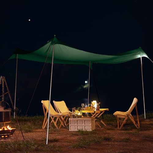 JAICOM Tenda da spiaggia, 2.1m x 2.1m Parasole Portatile, Protezione UV UPF 50+, Adatto per l'ombra in Spiaggia, il Campeggio, la Pesca e il Patio